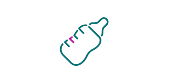 Flasche Bild einer Flasche zum Stillen eines Neugeborenes