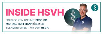 Grafik mit Portraitfoto von HSVH-Mannschaftsarzt Prof. Michael Hoffmann Bild: Grafik mit Portraitfoto von HSVH-Mannschaftsarzt Prof. Michael Hoffmann